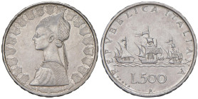 REPUBBLICA ITALIANA (1946-) 500 Lire 1957 Prova - Luppino PP545 AG RRR Metallo lucente

Status: FDC