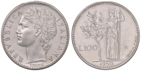 REPUBBLICA ITALIANA (1946-) 100 Lire 1950 Prova in nichel - Luppino PP576 Nichel RRR Sigillata FDC da Numismatica Ranieri

Status: FDC