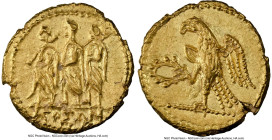 SCYTHIA. Geto-Dacians. Coson (ca. after 54 BC). AV stater (19mm, 8.60 gm, 11h). NGC Choice AU 5/5 - 4/5. Sarmatia, Olbia. KOΣΩN, Roman consul (L. Juni...