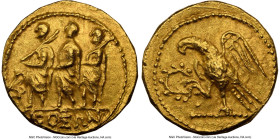 SCYTHIA. Geto-Dacians. Coson (ca. after 54 BC). AV stater (18mm, 8.64 gm, 12h). NGC AU 5/5 - 4/5. Sarmatia, Olbia. KOΣΩN, Roman consul (L. Junius Brut...