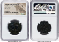 MOESIA. Marcianopolis. Septimius Severus (AD 193-211), with Julia Domna (died AD 217). AE pentassarion (27mm, 1h). NGC Fine, smoothing. AV K Λ CEΠ CEV...