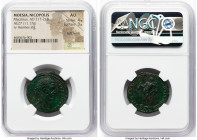 MOESIA. Nicopolis. Macrinus (AD 217-218). AE (27mm, 11.17 gm, 1h). NGC AU 4/5 - 3/5, light marks. AVT K M OΠEΛ CEV-MAKPEINOC AV, laureate head of Macr...