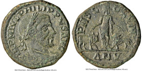 MOESIA. Viminacium. Philip I (AD 244-249). AE (29mm, 21.70 gm, 1h). NGC XF 5/5 - 2/5, smoothing. Dated Regnal Year 5 (AD 244). IMP M IVL PHILIPPVS PIV...