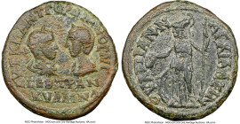 THRACE. Anchialus. Gordian III & Tranquillina. AE (26mm, 7h). NGC Choice Fine. AYT K M ANT ΓOPΔIANOC AYΓ (AY ligate) / CEB TPAN/KYΛΛINA, confronted bu...