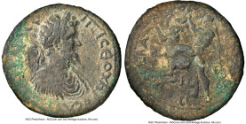 PONTUS. Sebastopolis. Septimius Severus (AD 193-211). AE (30mm, 13.43 gm, 4h). NGC VF 5/5 - 2/5. Year 208 (AD 205/206). ΑΥ ΚΑΙ Λ ϹΕ-ΠΤΙ ϹΕΟΥΗΡΟϹ Α, la...