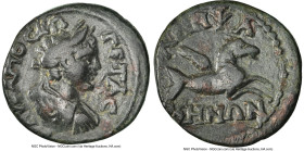MYSIA. Lampsacus. Geta (AD 209-211). AE (17mm, 3.52 gm, 5h). NGC Fine 5/5 - 3/5, light smoothing. ΑΥ ΚΑ ΠΟ ϹΕΠ-ΓΕΤΑC, laureate, draped, and cuirassed ...