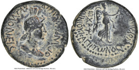 PHRYGIA. Acmonea. Nero (AD 54-68). AE (16mm, 2.80 gm, 1h). NGC Choice VF 4/5 - 3/5. Ca. AD 65. ΘΕΑΝ ΡΩΜΗΝ-ΑΚΜΟΝΕΙϹ, turreted bust of Roma right / ϹΕΡΟ...