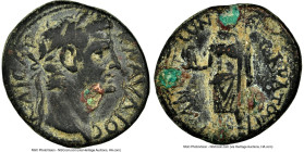 PHRYGIA. Aezanis. Claudius (AD 41-54). AE (20mm, 5.43 gm, 11h). NGC Choice Fine 5/5 - 2/5. ΚΛΑΥΔΙΟϹ-ΚΑΙϹΑΡ, laureate head of Claudius right / ΕΠΙ ϹΩΚΡ...