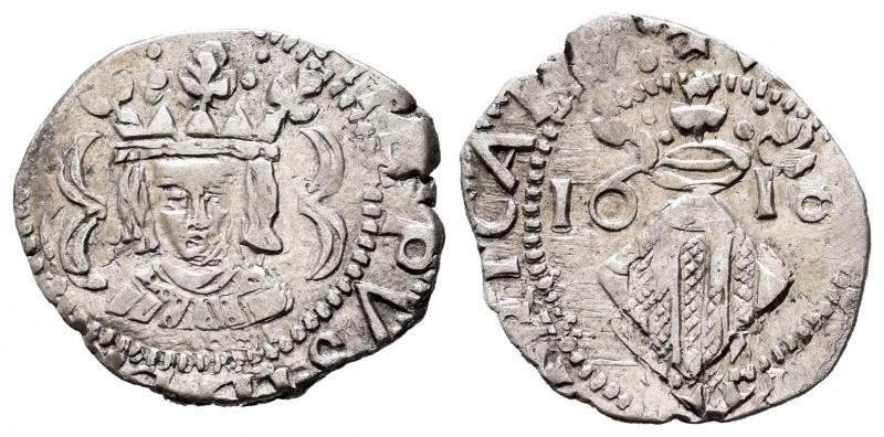 Felipe III (1598-1621). Dieciocheno. 1618. Valencia. (Cal-513). Ag. 1,59 g. Sin ...