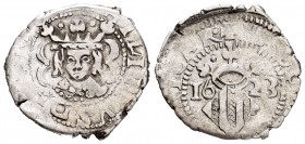 Felipe IV (1621-1665). Dieciocheno. 1623. Valencia. (FM-89). Ag. 2,32 g. Corbatín. Traje B. Muy escasa. MBC/MBC+. Est...60,00.