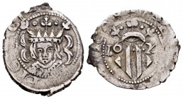 Felipe IV (1621-1665). Dieciocheno. 1624. Valencia. (FM-91). Ag. 2,01 g. Vestimenta tipo A. MBC+. Est...45,00.