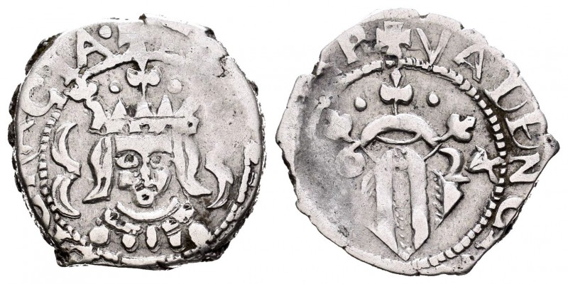 Felipe IV (1621-1665). Dieciocheno. 1624. Valencia. (Ffc-94). Ag. 2,26 g. Vestim...