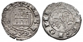 Reino de Castilla y León. Alfonso X (1252-1284). Maravedí Prieto. (Bautista-390). Ve. 1,14 g. Marca de ceca creciente invertido bajo castillo. EBC-. E...