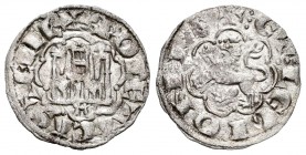 Reino de Castilla y León. Alfonso X (1252-1284). Novén. Ávila. (Bautista-393). Ve. 0,81 g. A bajo el castillo. EBC-. Est...30,00.