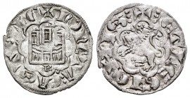 Reino de Castilla y León. Alfonso X (1252-1284). Novén. Burgos. (Bautista-394). Ve. 0,72 g. B bajo el castillo. Orlas con punto. EBC. Est...30,00.
