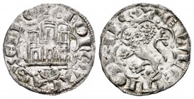 Reino de Castilla y León. Alfonso X (1252-1284). Novén. Coruña. (Bautista-395.1). Ve. 0,86 g. Venera moderna bajo castillo. EBC+. Est...30,00.