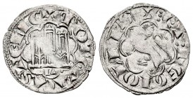 Reino de Castilla y León. Alfonso X (1252-1284). Novén. León. (Bautista-398). Rev.: ET de la leyenda entre 3 puntos. Ve. 0,76 g. L bajo el castillo. R...