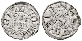 Reino de Castilla y León. Alfonso X (1252-1284). Novén. Sevilla. (Bautista-400). Ve. 0,83 g. S con punto bajo el castillo. MBC+. Est...30,00.