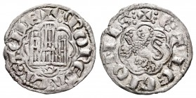 Reino de Castilla y León. Alfonso X (1252-1284). Novén. Sevilla. (Bautista-400). Ve. 0,81 g. S bajo el castillo. EBC-. Est...30,00.