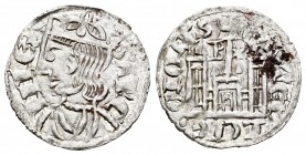 Reino de Castilla y León. Sancho IV (1284-1295). Cornado. Burgos. (Bautista-427). Anv.: Corona con roel. Rev.: Leyenda LE·GIONIS. Con B y estrella alo...