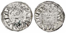Reino de Castilla y León. Sancho IV (1284-1295). Cornado. Burgos. (Bautista-427 variante). Anv.: Corona con doble roel. Rev.: B y estrella a los lados...