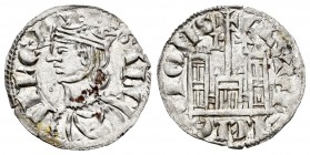 Reino de Castilla y León. Sancho IV (1284-1295). Cornado. Burgos. (Bautista-427.1). Anv.: 3 puntos en corona y estrella encima. Rev.: B y estrella a l...