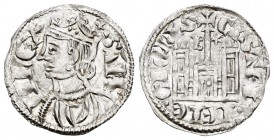 Reino de Castilla y León. Sancho IV (1284-1295). Cornado. Burgos. (Bautista-427.1 variante). Anv.: 3 puntos en corona y estrella encima. Rev.: B y est...