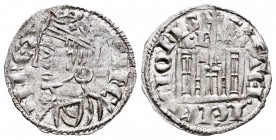 Reino de Castilla y León. Sancho IV (1284-1295). Cornado. Burgos. (Bautista-427.2 variante). Anv.: Corona con estrella. Rev.: B con punto y estrella a...