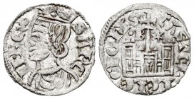 Reino de Castilla y León. Sancho IV (1284-1295). Cornado. Burgos. (Bautista-427.2). Anv.: Corona con rombo. Rev.: B con punto y estrella a los lados d...