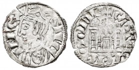 Reino de Castilla y León. Sancho IV (1284-1295). Cornado. Burgos. (Bautista-427.2 variante). Anv.: Corona con rombo. Rev.: B con punto y estrella a lo...