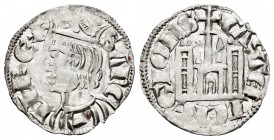 Reino de Castilla y León. Sancho IV (1284-1295). Cornado. Coruña. (Bautista-428 variante). Anv.: Corona con punto. Rev.: Estrella y venera sin vástago...