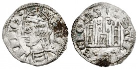 Reino de Castilla y León. Sancho IV (1284-1295). Cornado. Coruña. (Bautista-428.1 variante). Anv.: Punto en corona. Rev.: Venera antigua y estrella a ...