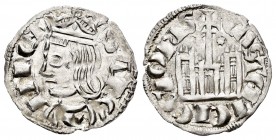 Reino de Castilla y León. Sancho IV (1284-1295). Cornado. Coruña. (Bautista-428.1 variante). Anv.: Corona con punto . Rev.: Venera y estrella a los la...