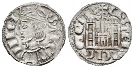 Reino de Castilla y León. Sancho IV (1284-1295). Cornado. Cuenca. (Bautista-429 variante). Anv.: Corona con 3 gemas. Rev.: Cuenco y estrella a los lad...