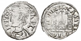 Reino de Castilla y León. Sancho IV (1284-1295). Cornado. Cuenca. (Bautista-429 variante). Anv.: Corona con gema. Rev.: Cuenco y estrella a los lados ...