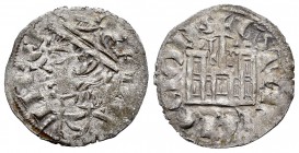 Reino de Castilla y León. Sancho IV (1284-1295). Cornado. León. (Bautista-430 variante). Rev.: L muy larga y estrella a los lados de la cruz. Ve. 0,72...