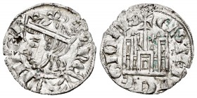 Reino de Castilla y León. Sancho IV (1284-1295). Cornado. León. (Bautista-430.1). Rev.: L y estrella a los lados de la cruz. Puerta con arco. Ve. 0,79...