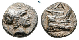 Kings of Macedon. Uncertain mint. Demetrios I Poliorketes 306-283 BC. Bronze Æ