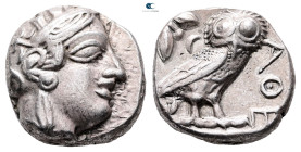 Attica. Athens circa 454-404 BC. Tetradrachm AR