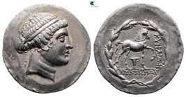 Aiolis. Kyme circa 151-142 BC. Euktemon, magistrate. Tetradrachm AR