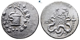 Ionia. Ephesos circa 131-130 BC. Dated CY 4 (131/30 BC). Cistophoric Tetradrachm AR