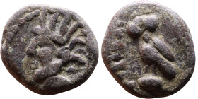 Arabia (IV century ) Coin Imitating Athens Obv: Head of Athena Rev: Owl standing right

17mm 5,00g