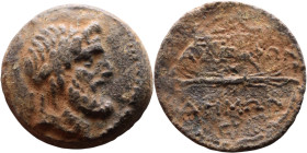 Greek Bronze coin. (IV-I century BC)

22mm 5,59g

Artificial sand patina