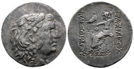 Kings of Macedon. Alexander III “the Great”. Circa 125-65 BC. Silver Tetradrachm (31.56 mm, 15.45 g.). Mesembria. Head of Herakles right, wearing lion...