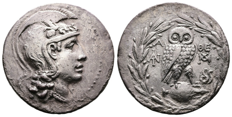 Attica. Athens. Circa 165-42 BC. Silver Tetradrachm (32.82 mm, 16.53 g.). ‘New S...