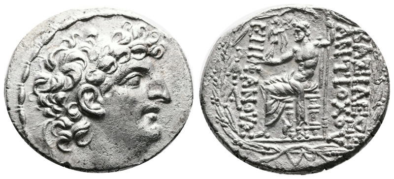 Seleukid Empire. Antiochos IX. Third reign, circa 97-96/5 BC. Silver Tetradrachm...