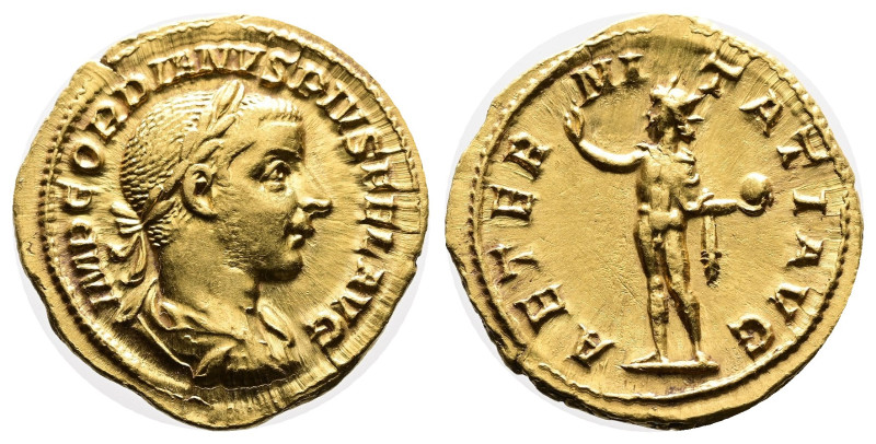 Gordian III. AD 238-244. Rome. Gold Aureus (20.61 mm, 4.66 g.). IMP GORDIANVS PI...