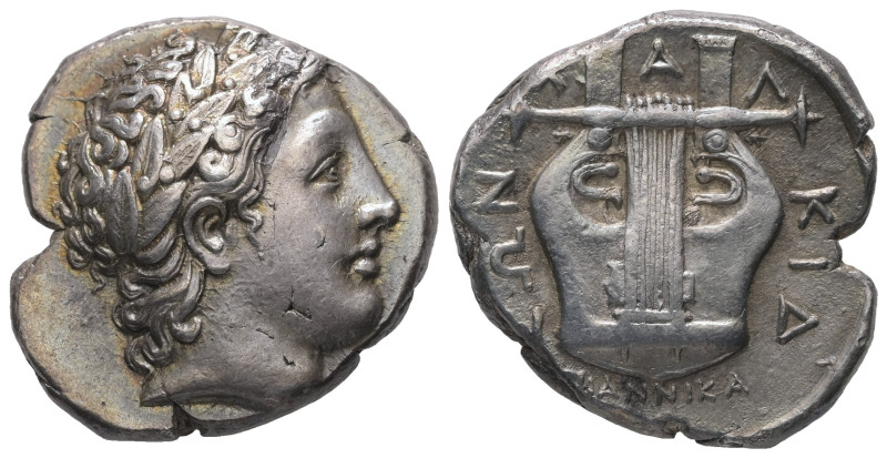 Macedon, Chalkidian League. Olynthos. Circa 358-355 BC. AR Tetradrachm, 14.57 g ...