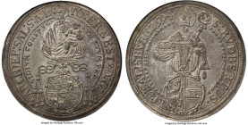 Salzburg. Johann Ernst Taler 1694 MS64 NGC, Salzburg mint, KM254, Dav-3510. A "Top Pop" near-Gem of this 17th Century Salzburg type seldom offered in ...