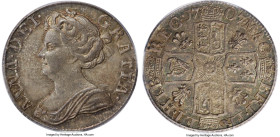Anne 6 Pence 1707 MS64 NGC, KM530.2, ESC-1590, Bull-1455. Plumes in angles. A conditional outlier, projecting boldly cut devices and a potpourri of Ch...